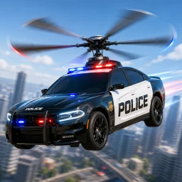 US Police Flying Car Robot War 图标